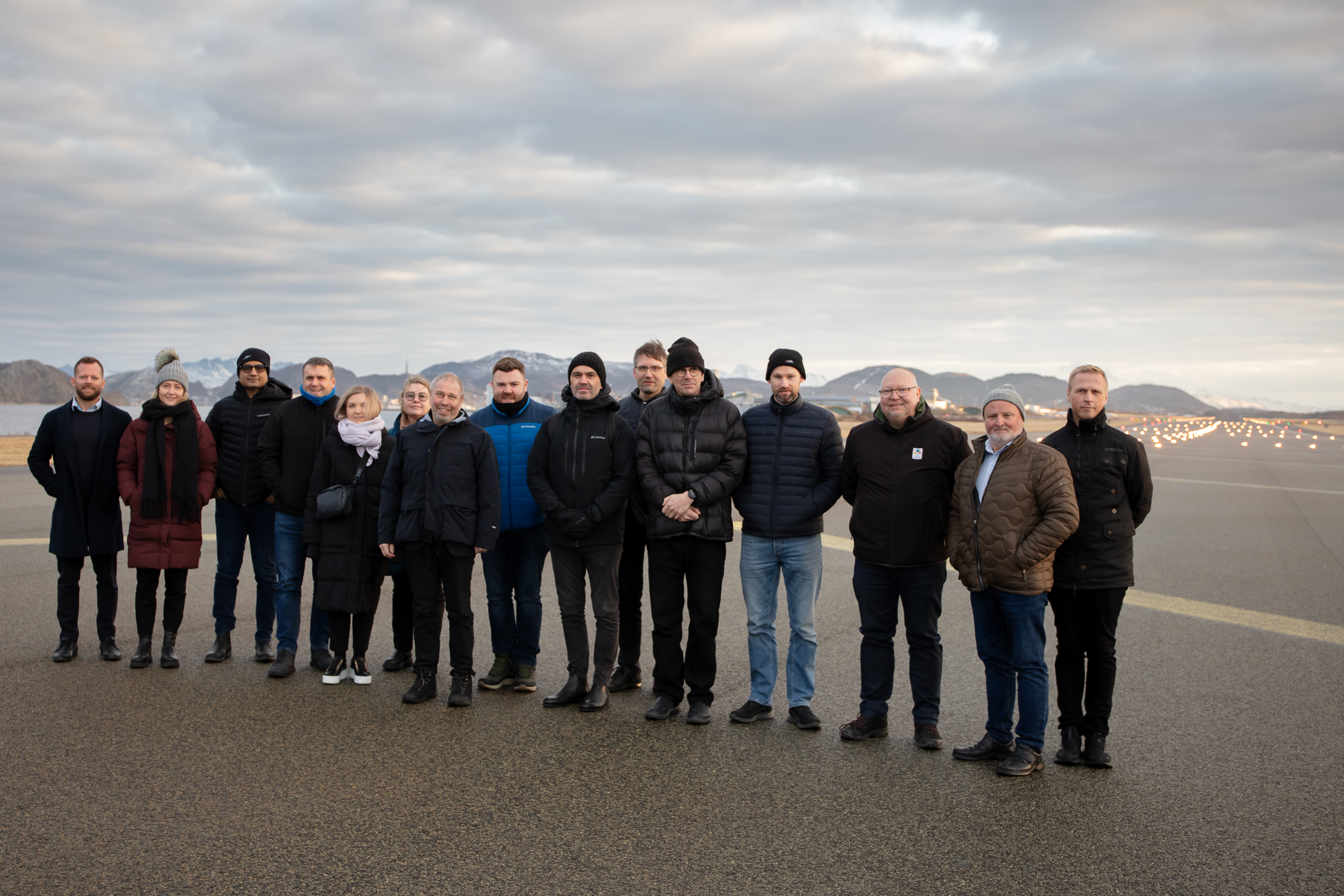 HYBES team at Bodø Airport, Norway, 15 February 2023